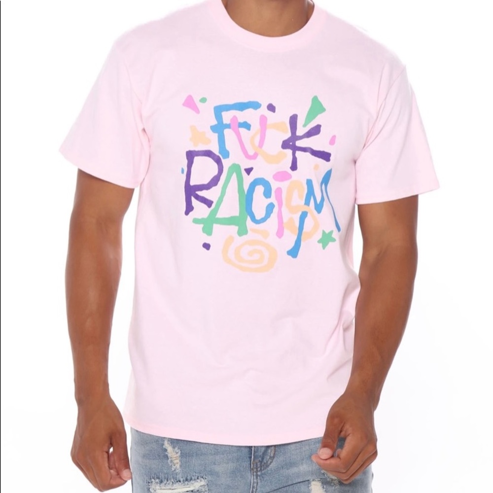Fashion Nova Men Pink T-Shirt